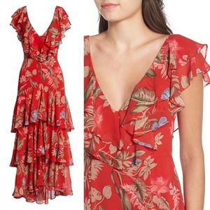 WAYF Chelsea Tiered Ruffle Maxi Dress